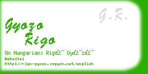 gyozo rigo business card